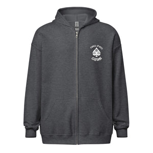 Three Spades Customs Zip-Up Hoodie