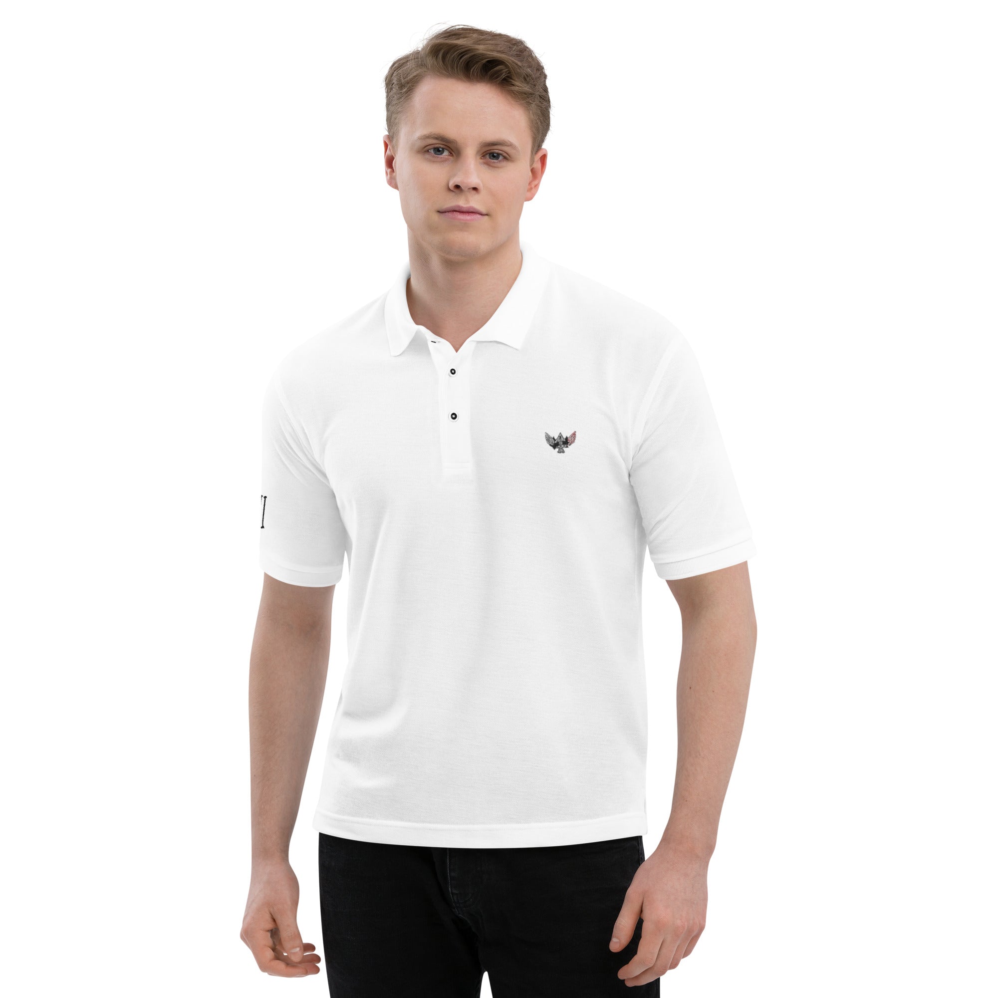 Three Spades Polo White